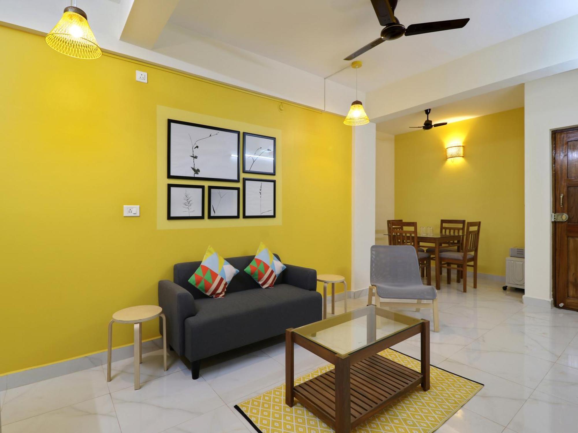 Luxury 2Bhk Apartment Near Calangute Baga Beach With Pool 외부 사진